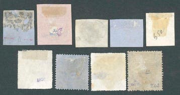 Bremen - lot intéressant comprenant 9 timbres oblitérés ou