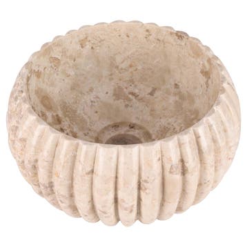 Waskom Differnz Ribba 25x25x12cm Marmer Beige, Doe-het-zelf en Bouw, Ophalen of Verzenden, Nieuw, Overige typen