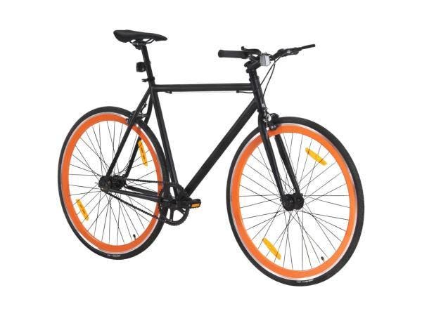 Veiling - Stadsfiets Zwart Oranje 59 CM B keuze*, Fietsen en Brommers, Fietsen | Heren | Herenfietsen