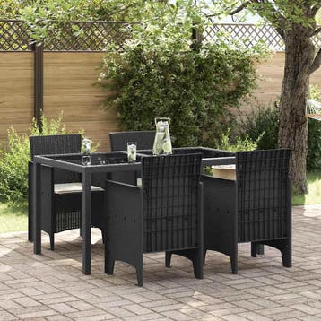 Tuinstoel 4 stuks Antraciet | 41% korting | Retour deal, Tuin en Terras, Tuinstoelen, Verzenden, Zo goed als nieuw, Kunststof