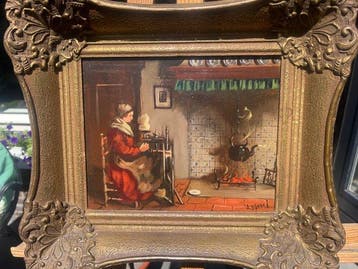A Bokma (1913-2008) - Boereninterieur