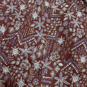 Tissu d’ameublement - 300 cm - 145 cm - tissu floral, Antiek en Kunst