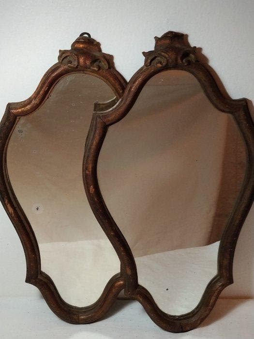 Spiegel (2) - Hout, Glas, Antiek en Kunst, Antiek | Overige Antiek