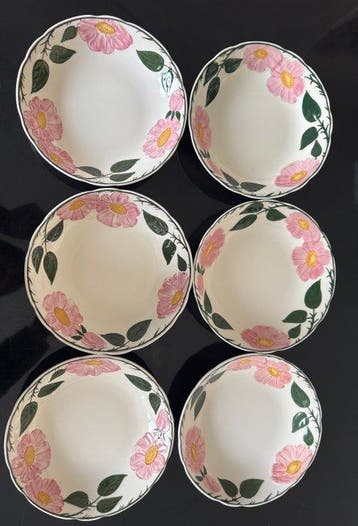 Villeroy & Boch - Assiette (6) - wild rose - Porcelaine - 13