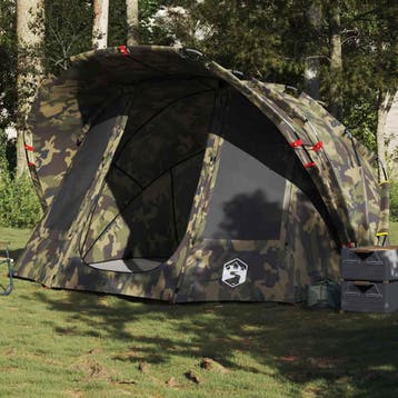 vidaXL Vistent 5-persoons waterdicht camouflage, Verzenden