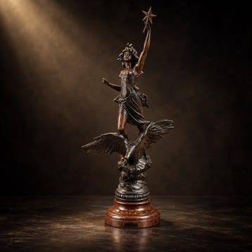 Naar L. & F. Moreau - Figuur - De vertrouwde vogel -