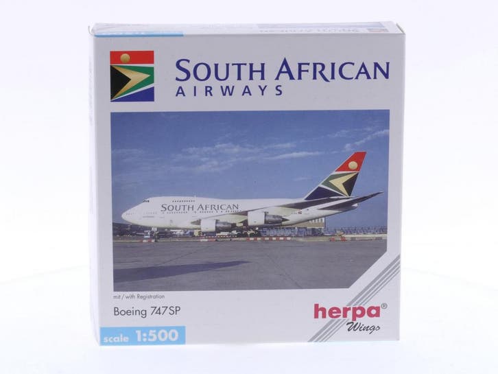 Schaal 1:500 Herpa 511872 South African Airways - Boeing..., Hobby & Loisirs créatifs, Modélisme | Avions & Hélicoptères, Enlèvement ou Envoi