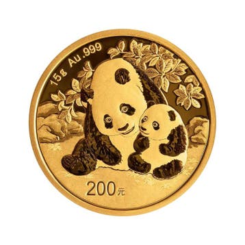 15 gram gouden munt Panda 2024