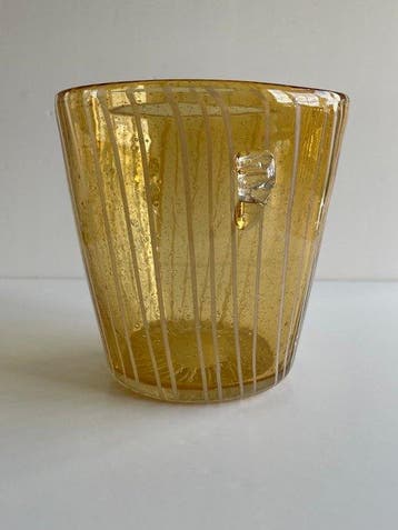 Venini for Disaronno – Amber Murano Glass Ice Bucket –