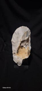 Paleolithisch Vuursteen biface Mousteriaans gereedschap