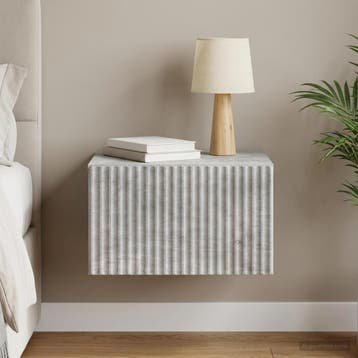 vidaXL Muurbevestigde Nachttafel Betongrijs 33 x 34,5 x 20, Verzenden, Nieuw