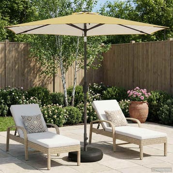 vidaXL Tuinhaard met LED-verlichting en basis 2,7 x 2,7 m, Verzenden, Nieuw