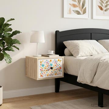 vidaXL Wandkastje voor Bed MAINZ Sonoma Eiken 36 x 33 x 25, Verzenden