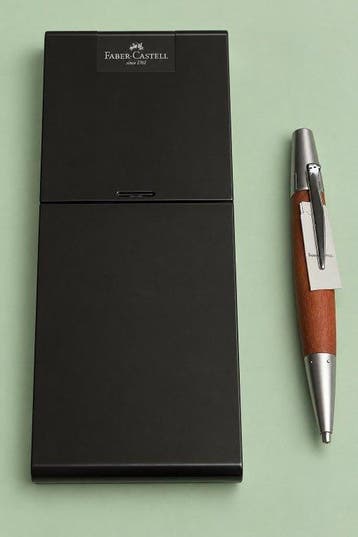 Faber Castell - e-motion Pearwood Brown Chrome - Zonder, Nieuw