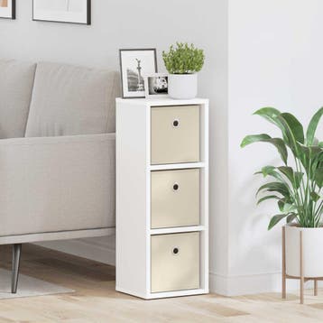vidaXL Dressoir met lade Wit 25,5 x 22 x 69,5 cm, Verzenden