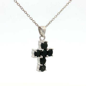 Zonder minimumprijs - Hanger Zilver - 1.98ct. tw. Saffier -, Handtassen en Accessoires, Antieke sieraden