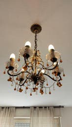 Lustre (2) - Fer forgé - Paire de lustres vintage