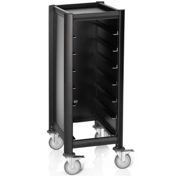 Regaalwagen | MENSA BLACK | Aluminium/Hout | 7 Etages (1/1, Verzenden, Nieuw in verpakking