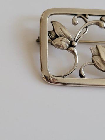 Georg Jensen - Broche Zilver - Nr.295 Bloem Denemarken