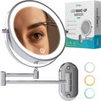 2dekans | Mirlux Make-Up Spiegel met LED Verlichting 20 cm –, Ophalen of Verzenden