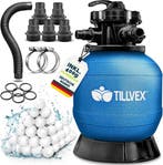 tillvex® Zandfilter zwembad zonder pomp + filterballen | fil, Verzenden, Nieuw