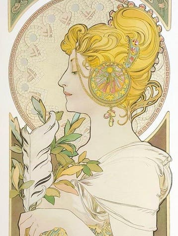 Alphonse Mucha (1860-1939) (after) - La Plume, 1899