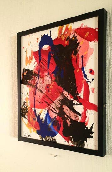 Liesens - Love is in the air (handpainted on canvas) met, Antiek en Kunst, Kunst | Schilderijen | Modern
