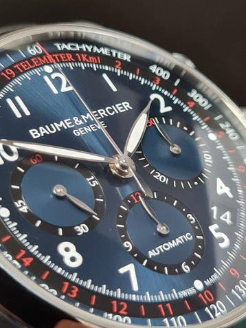 Baume & Mercier - Capeland Chronograph Automatic - MOA10066, Bijoux, Sacs & Beauté