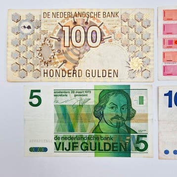 Nederland. - 5, 10, 25, 100 Gulden - Various Dates (Zonder
