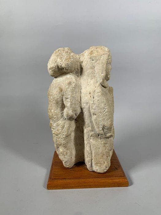 Médiéval Pierre Sculpture en pierre IXème siècle martyre de, Collections, Minéraux & Fossiles