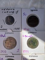 Espagne. Lote 16 moedas 1788- (Sans prix de réserve)