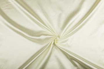 Polyester stof gebroken wit - Glanzende stof 50m op rol, Verzenden