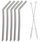 Fako Bijoux - Siliconen Rietjes Set - 5 Herbruikbare Rietjes, Verzenden
