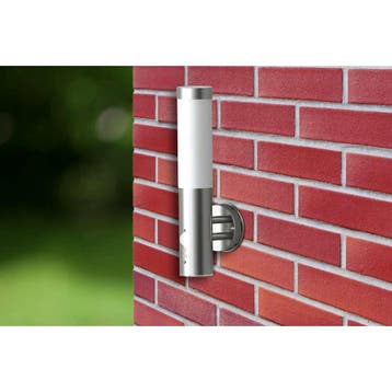 vidaXL Buitenwandlamp met bewegingsdetector roestvrij staal, Verzenden
