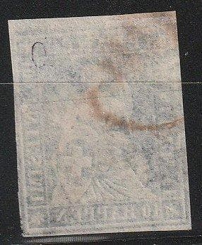 Zwitserland 1852 - Strubel op Seidenpapier - SBK nrs 23F, Gestempeld