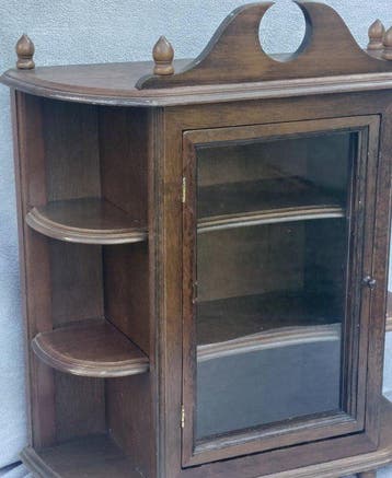Kabinet - Eik - Curio cabinet 1950/1960