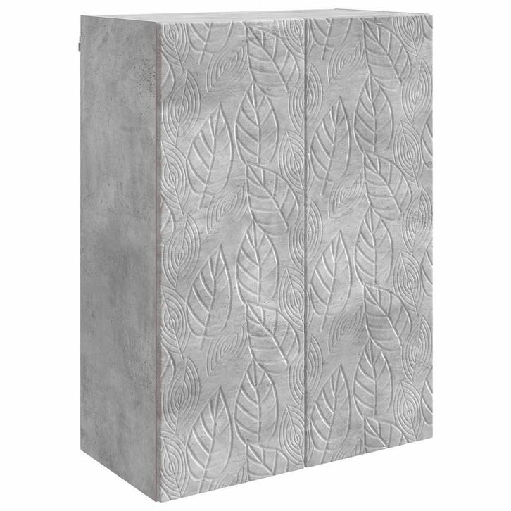 vidaXL Wandkast Betongrijs 66 x 34,5 x 90 cm Bewerkt hout, Maison & Meubles, Armoires | Autre, Envoi