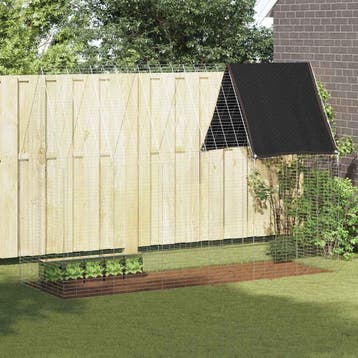 vidaXL Konijnenkooi zilver 300 x 100 x 210 cm Gegalvaniseerd, Verzenden