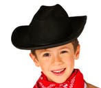Cowboyhoed Zwart Kinderen, Hobby en Vrije tijd, Feestartikelen, Verzenden, Nieuw