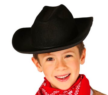 Cowboyhoed Zwart Kinderen, Verzenden, Nieuw
