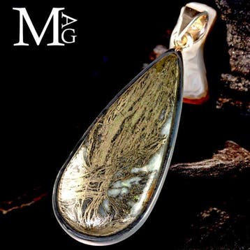 Rare Formation - Pyrite à plumes - Pendentif argent exclusif, Collections
