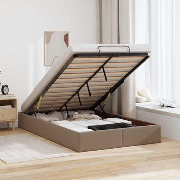 vidaXL Bedframe zonder matras 120x200 cm kunstleer, Verzenden