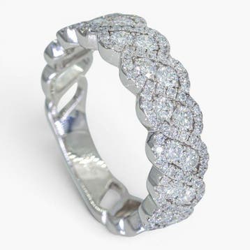 Sans prix de réserve - Bague - 14 carats DRH, Or blanc -