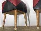 Tabouret - ottomans du milieu du siècle - Chêne - Deux