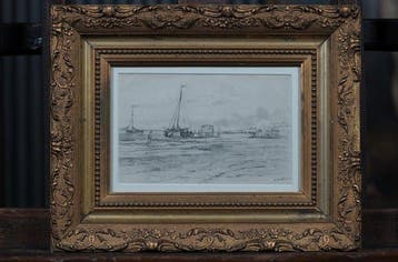 Hendrick Hulk (1842-1937) - Hollands Strandgezicht - NO