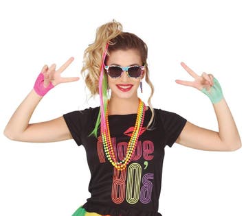 Accessoireset Neon 80s 8 delig, Verzenden, Nieuw