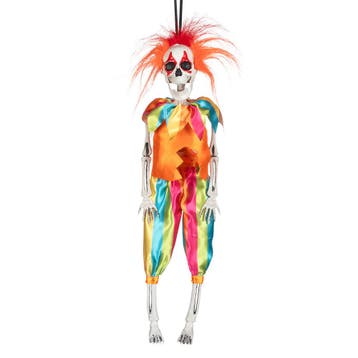 Halloween Hangdecoratie Skelet Clown, Verzenden, Nieuw