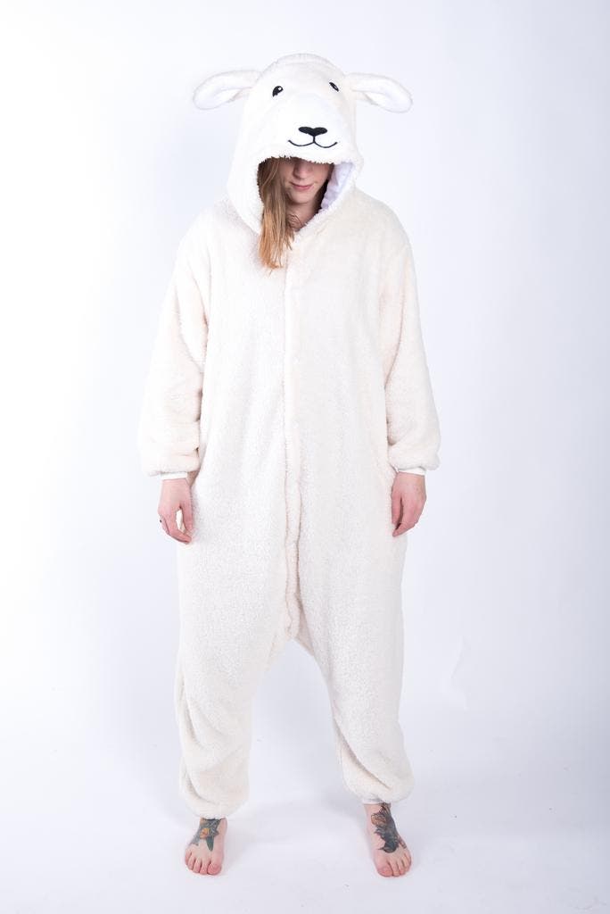 KIMU® Onesie Schaap Pak XS-S of 152-158 Schapenpak Kostuum W, Vêtements | Femmes, Costumes de carnaval & Vêtements de fête, Enlèvement ou Envoi