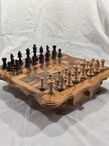 Jeu déchecs - Bois, Antiek en Kunst