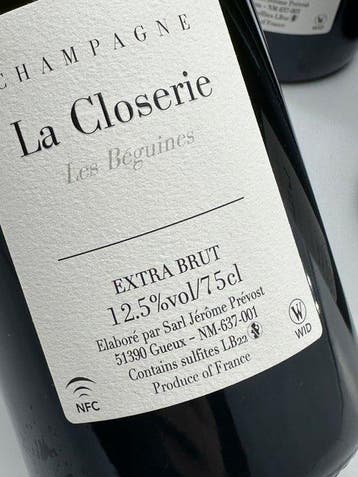 La Closerie, Les Beguines, LB22 - Champagne - 4 Flessen, Nieuw